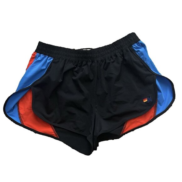 Aviator Nation Flex Board Shorts Women’s Large Black Color Block - Picture 1 of 8
